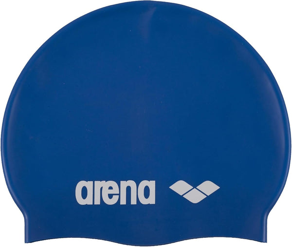 CUFFIA SILICONE ARENA CUFFIE NUOTO JUNIOR SWIM CLASSIC BLUE
