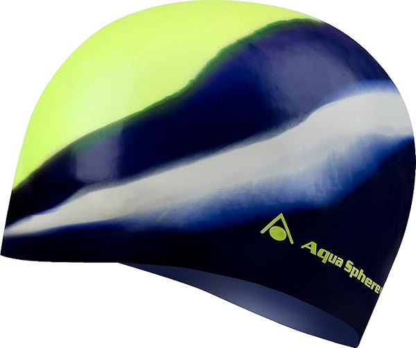 CUFFIA PISCINA AQUA SPHERE SILICONE SWIM JUNIOR BIMBO BIMBA CUFFIE NUOTO BLU