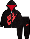 TUTA BIMBO BIMBA NIKE JUNIOR FELPA + PANTALONE ROSSO/NERO