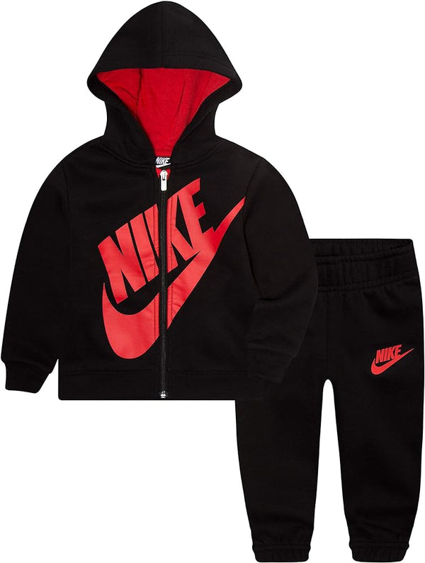 TUTA BIMBO BIMBA NIKE JUNIOR FELPA + PANTALONE ROSSO/NERO