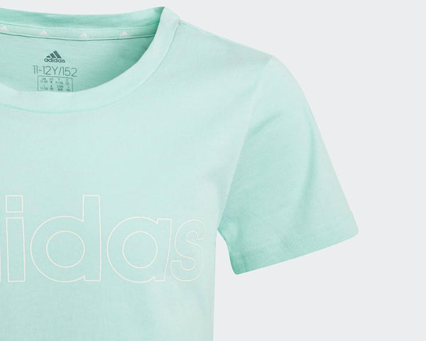 T-SHIRT T-SHIRT BIIMBO MÄDCHEN ADIDAS LOGO JUNGE JUNIOR HELLBLAU