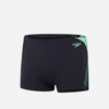 COSTUME SPEEDO MEDLEY LOGO AQUASHORT UOMO SLIP NUOTO PISCINA NERO ACQUARIUM