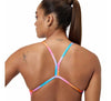COSTUME DONNA PISCINA SPEEDO NUOTO INTERO SPALLINA STRETTA PRINTED