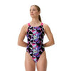 COSTUME DONNA PISCINA SPEEDO NUOTO INTERO FL PRINTED LEADERBACK AF COLOR