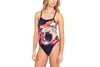COSTUME DONNA PISCINA SPEEDO INTERO TIGER TIGRE SPALLINA STRETTA SWIM SUIT