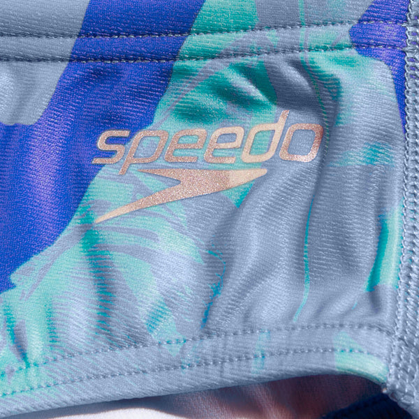 COSTUME SPEEDO UOMO SLIP NUOTO PISCINA DIGITAL BRIEF AZZURRO