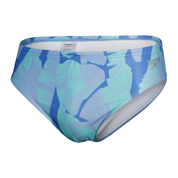 COSTUME SPEEDO UOMO SLIP NUOTO PISCINA DIGITAL BRIEF AZZURRO