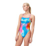 COSTUME DONNA PISCINA SPEEDO NUOTO INTERO SPALLINA ALOV DIGI COLORS