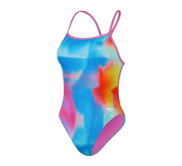 COSTUME DONNA PISCINA SPEEDO NUOTO INTERO SPALLINA ALOV DIGI COLORS