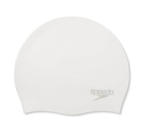 CUFFIA NUOTO SPEEDO ADULTI PISCINA PLAIN MOULDED SILICONE BIANCA