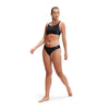 COSTUME 2 PEZZI SPEEDO BIKINI DONNA FASCIA PISCINA NUOTO NERO BLU