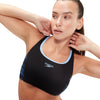 COSTUME 2 PEZZI SPEEDO BIKINI DONNA FASCIA PISCINA NUOTO NERO BLU