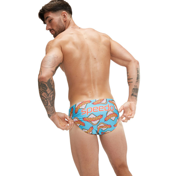 COSTUME SPEEDO UOMO SLIP NUOTO PISCINA ESCAPE SNAG SAMBO AZZURRO