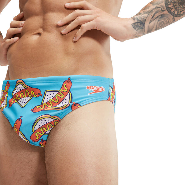 COSTUME SPEEDO UOMO SLIP NUOTO PISCINA ESCAPE SNAG SAMBO AZZURRO