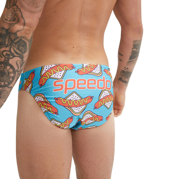 COSTUME SPEEDO UOMO SLIP NUOTO PISCINA ESCAPE SNAG SAMBO AZZURRO