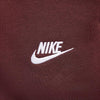 PANTALONE NIKE UOMO TUTA TRAINING JOGGER CLUB FELPATO ROSSO BORDEUX