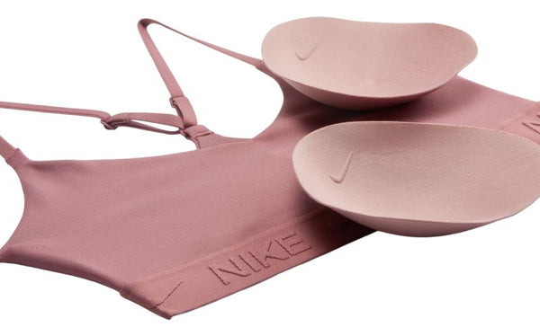 TOP NIKE AIR INDY WOMAN BRA DRI-FIT FITNESS WOD ROSA SCURO E BIANCO