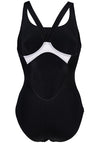 COSTUME ARENA DONNA COSTUMI NUOTO INTERO PISCINA BIG LOGO NERO
