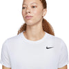 T SHIRT DONNA NIKE DRI-FIT RUN MAGLIA WOMAN RUNNING TEE BIANCA