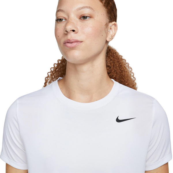 T SHIRT DONNA NIKE DRI-FIT RUN MAGLIA WOMAN RUNNING TEE BIANCA