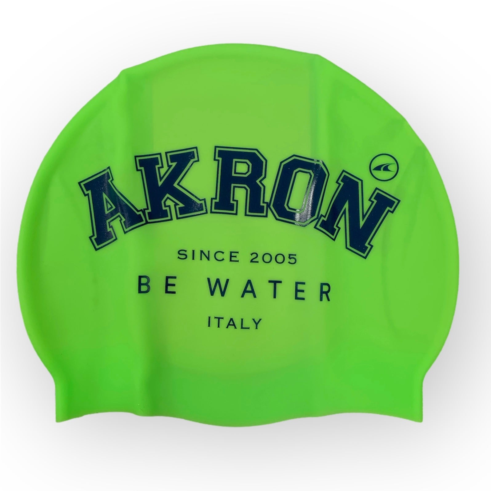 CUFFIA PISCINA AKRON SILICONE SWIM CAP BE WATER CUFFIE NUOTO VERDE