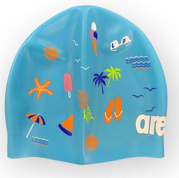 CUFFIA ARENA SILICONE SWIM CAP MONO COLORE CUFFIE NUOTO BEACH