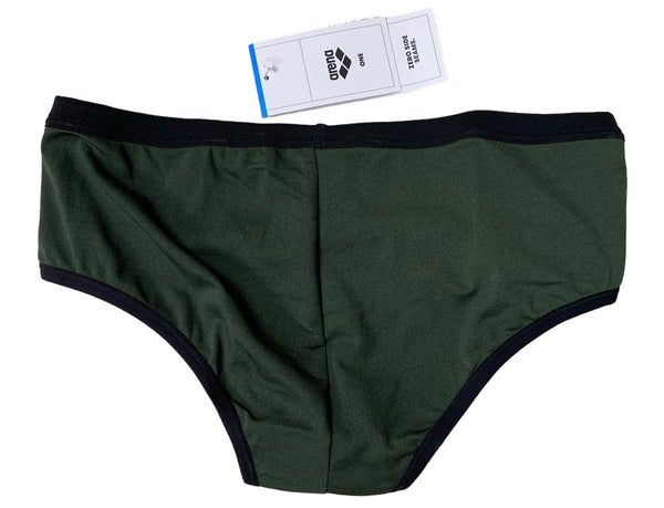 COSTUME ARENA UOMO SLIP NUOTO PISCINA MAN BRIEF VERDONE DARK GREEN