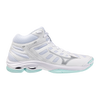 MIZUNO WAVE VOLTAGE 2 MID SCARPE VOLLEY SCARPA PALLAVOLO BIANCA AZZURRA