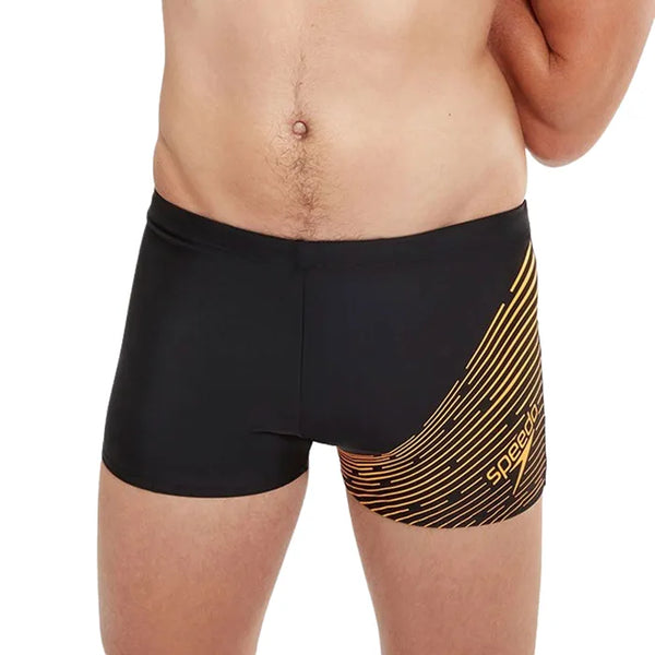 BOXER UOMO SPEEDO ECO MEDLEY LOGO NERO COSTUME ALTO