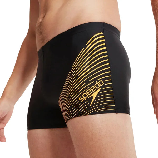 BOXER UOMO SPEEDO ECO MEDLEY LOGO NERO COSTUME ALTO