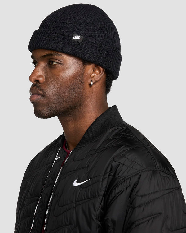 BERRETTO NIKE BEANIE TERRA CUFFIA INVERNALE SPORT MODA RUNNING RUN NERO