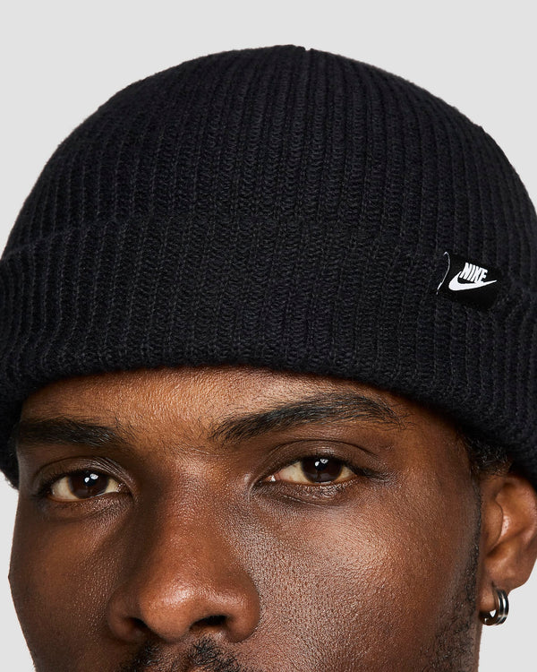 BERRETTO NIKE BEANIE TERRA CUFFIA INVERNALE SPORT MODA RUNNING RUN NERO