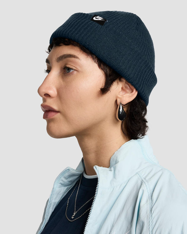 BERRETTO NIKE BEANIE TERRA CUFFIA INVERNALE SPORT MODA RUNNING RUN BLU