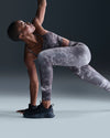 LEGGINGS NIKE PRO PANTA DONNA CROSSFIT WORKOUT YOGA NERO GRIGIO