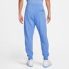 PANTALONE NIKE UOMO PANTA LUNGO TUTA JOGGER GARZATO AZZURRO
