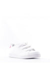 SCARPE BIMBO BIMBA ADIDAS ADVANTAGE CHILDREN CON STRAPPI BIANCO ROSA