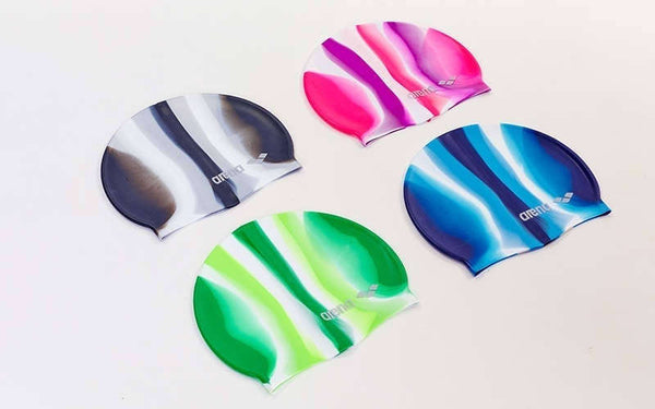 CUFFIA ARENA SILICONE SWIM CAP MONO COLORE CUFFIE NUOTO POP ART