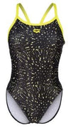 COSTUME ARENA DONNA INTERO PISCINA SOLID SPALLINA STRETTA FUOCHI ARTIFICIALI
