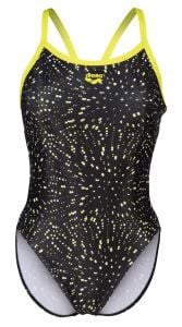 COSTUME ARENA DONNA INTERO PISCINA SOLID SPALLINA STRETTA FUOCHI ARTIFICIALI