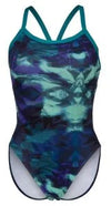 COSTUME ARENA DONNA INTERO PISCINA SPALLINA STRETTA FANTASY
