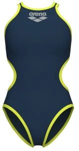 COSTUME ARENA DONNA ONE BIG LOGO COSTUME INTERO PISCINA BLU