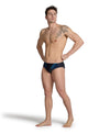 COSTUME ARENA UOMO SLIP NUOTO PISCINA NERO BLUE BRIEF