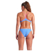 COSTUME BIKINI ARENA 2 PEZZI A FASCIA DONNA PISCINA NUOTO AZZURRO MONOGRAM