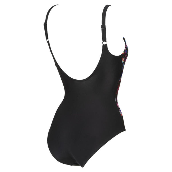 COSTUME NUOTO ARENA DONNA INTERO PISCINA NUOTO LUCENT BACK ONE PIECE NERO