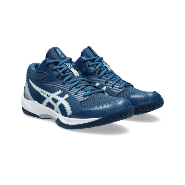 SCARPE VOLLEY PALLAVOLO ASICS UOMO GEL TASK MT 4 BLU BIANCA GRIGIA