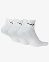 SET DI 3 PAIA DI CALZINI NIKE CORTI UNISEX BLACK WHITE