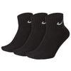 SET DI 3 PAIA DI CALZINI NIKE CORTI UNISEX BLACK WHITE