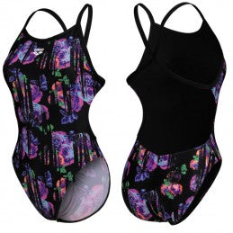 COSTUME ARENA DONNA INTERO PISCINA SPALLINA STRETTA FLOWER