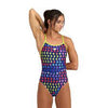 COSTUME ARENA DONNA INTERO PISCINA SOLID SPALLINA STRETTA MULTICOLOR