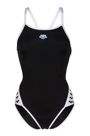 COSTUME ARENA DONNA PISCINA INTERO ICON VINTAGE NUOTO NERO